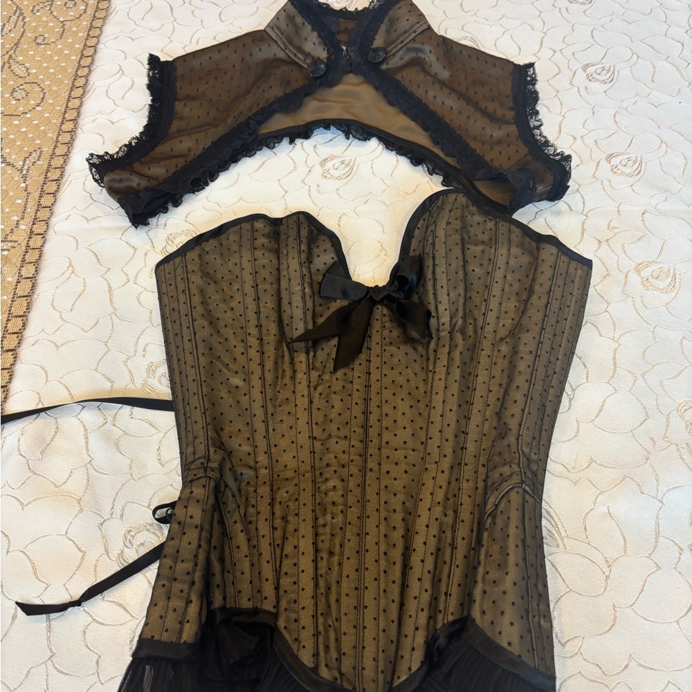 Elegant Black Corset Top